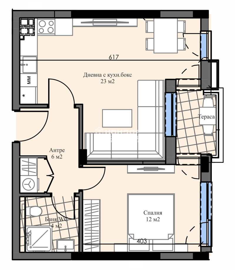 Продава 2-СТАЕН, гр. Пловдив, Христо Смирненски, снимка 2 - Aпартаменти - 47979830