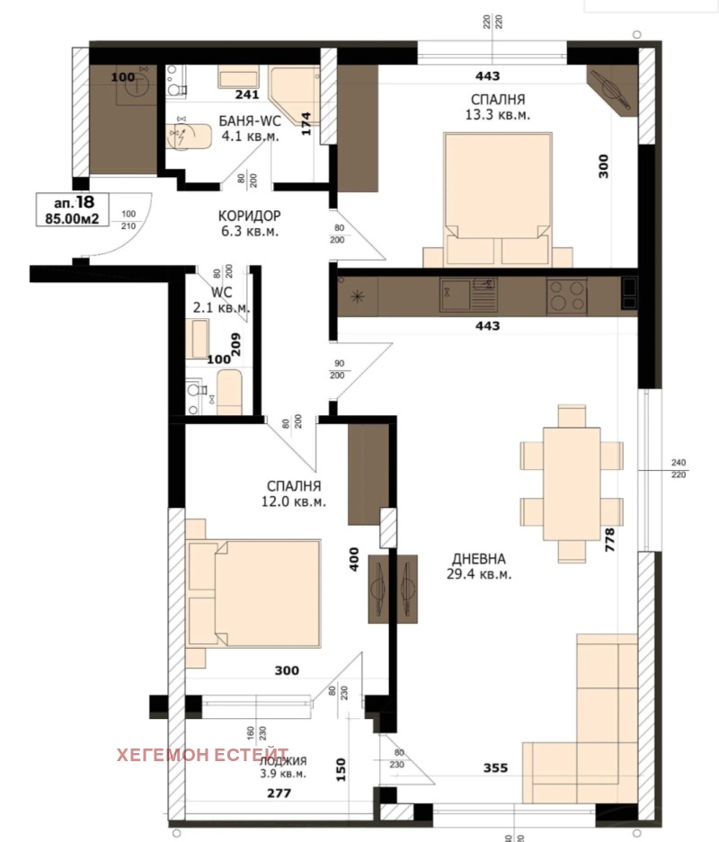 Продава  3-стаен град Варна , Кайсиева градина , 96 кв.м | 86002528