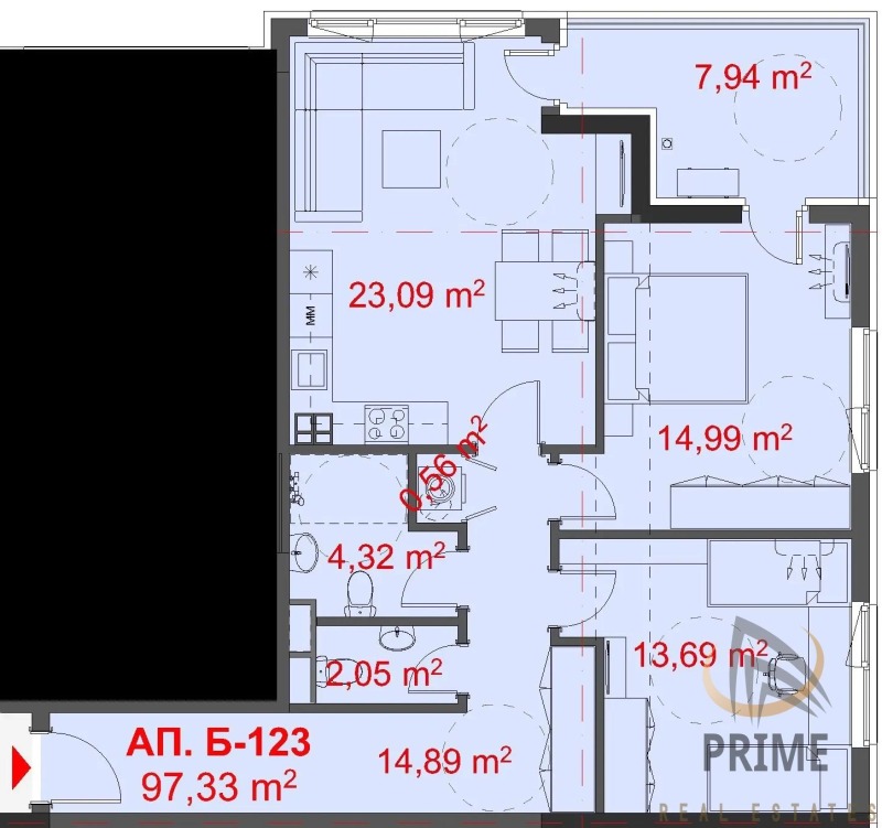 Продается  2 спальни Бургас , Славейков , 114 кв.м | 90439633 - изображение [4]