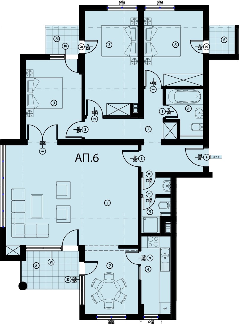 Te koop  3 slaapkamers Sofia , Manastirski livadi , 170 m² | 29390045 - afbeelding [7]