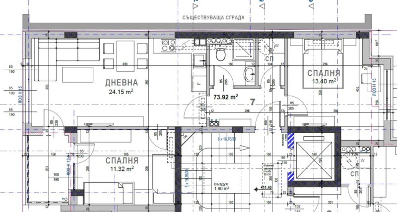 Na prodej  2 ložnice Stara Zagora , Kazanski - iztok , 92 m2 | 75824490 - obraz [2]
