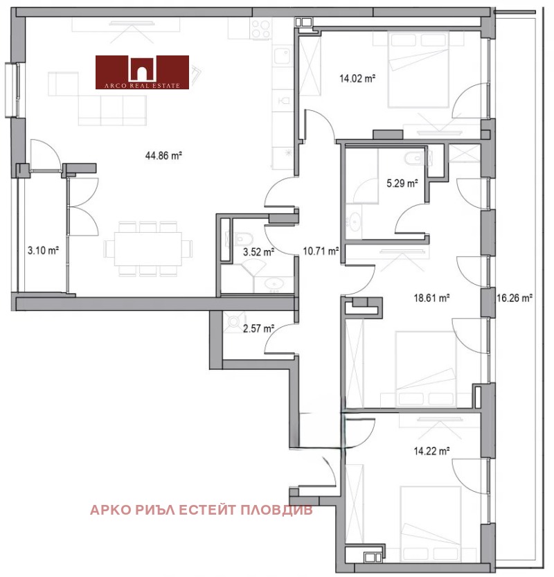 Продава 4-СТАЕН, гр. Пловдив, Западен