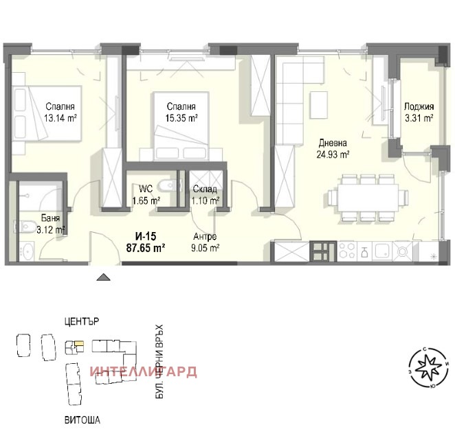 For Sale  2 bedroom Sofia , Krastova vada , 100 sq.m | 94174177 - image [11]