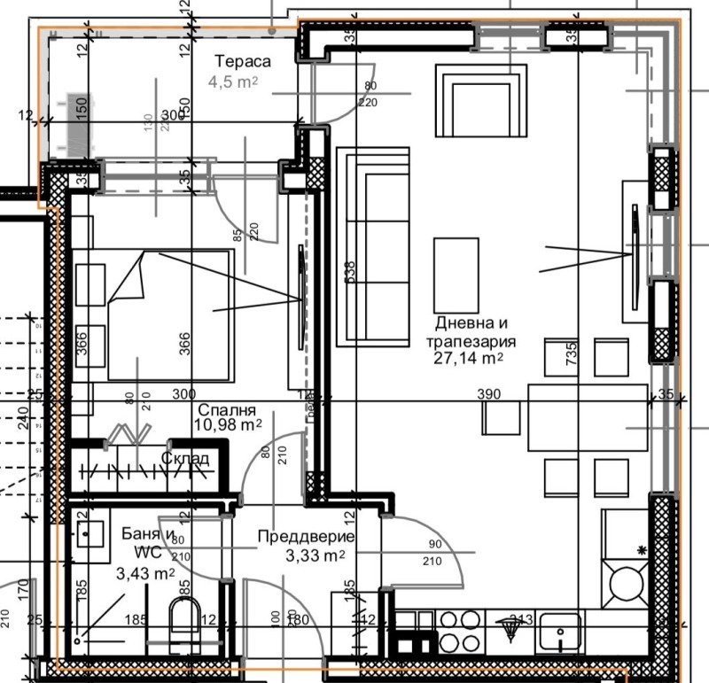 Na prodej  1 ložnice Plovdiv , Ostromila , 69 m2 | 34455140 - obraz [2]