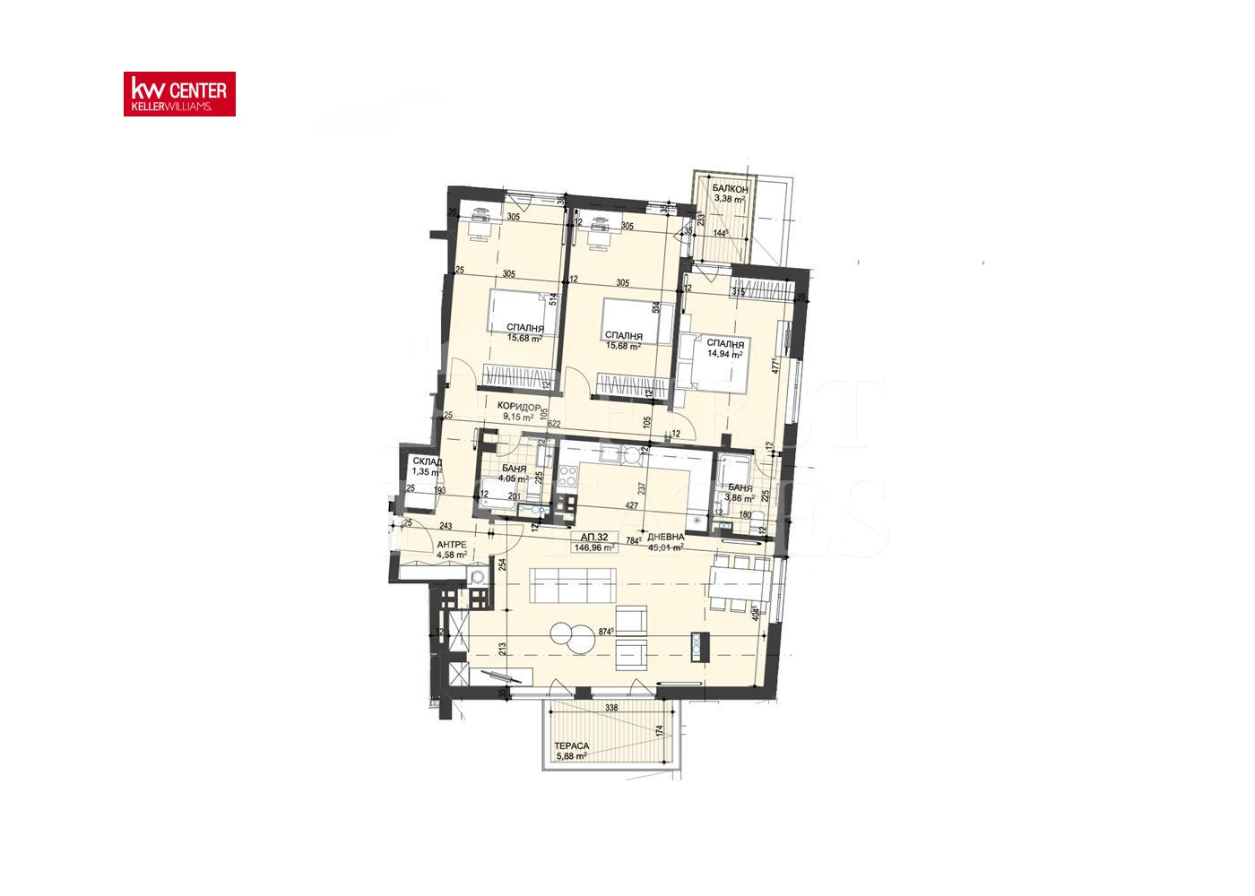 Продава 4-СТАЕН, гр. София, Редута, снимка 2 - Апартаменти - 54052443
