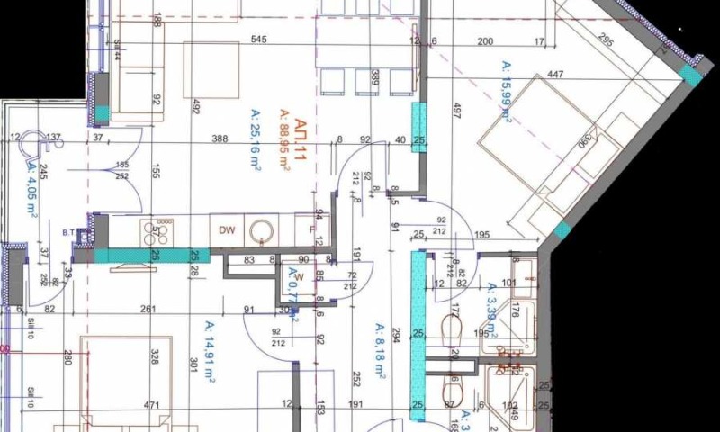 Myytävänä  2 makuuhuonetta Burgas , Bratja Miladinovi , 104 neliömetriä | 75122106 - kuva [2]