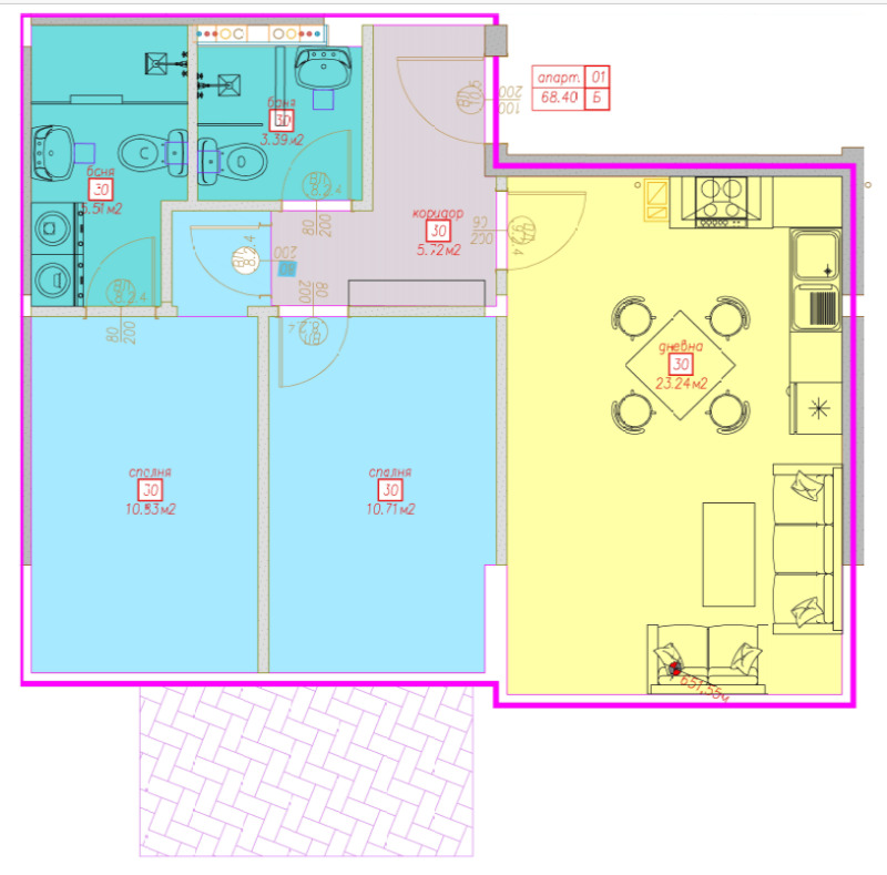 Продава  3-стаен град София , Суходол , 77 кв.м | 21073480