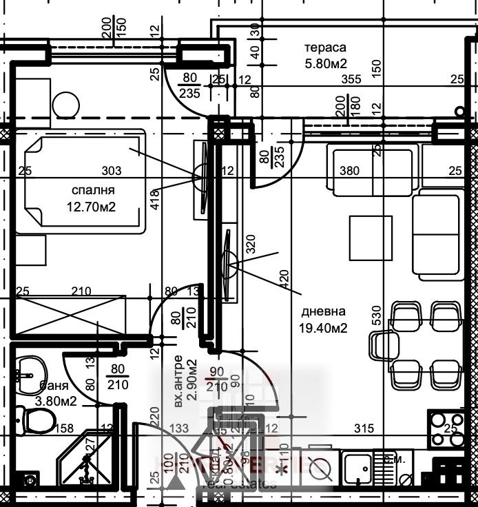 Продава  2-стаен град Пловдив , Беломорски , 59 кв.м | 93467301 - изображение [2]