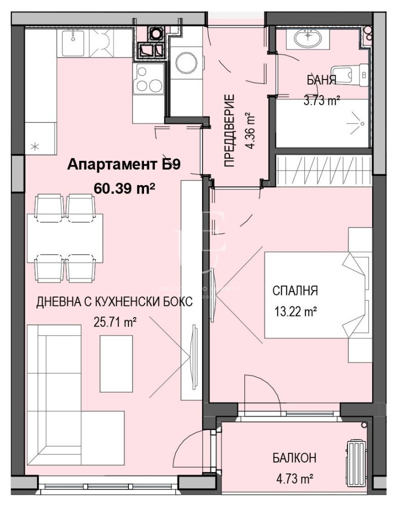 Til salg  1 soveværelse Sofia , Krastova vada , 70 kvm | 28965105 - billede [3]