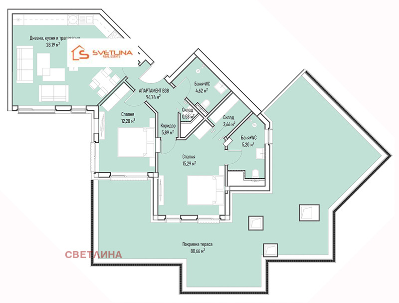 À venda  2 quartos Sofia , Mladost 4 , 200 m² | 73556029 - imagem [10]
