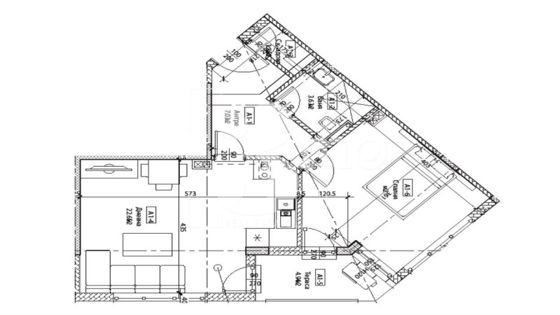Eladó  1 hálószoba Sofia , Mladost 4 , 75 négyzetméter | 51665061