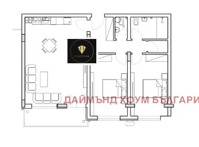 Продава 3-СТАЕН, гр. Пловдив, Младежки Хълм, снимка 2 - Aпартаменти - 48617726