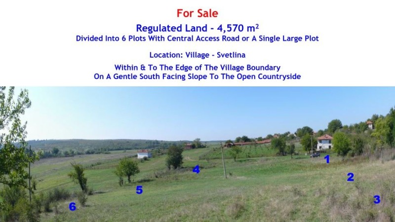 For Sale  Plot region Burgas , Svetlina , 4570 sq.m | 71856787