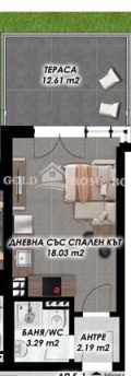 Продава 1-СТАЕН, град Пловдив, Гагарин • 38510 € / 75319.01 лв. • 81646813 5