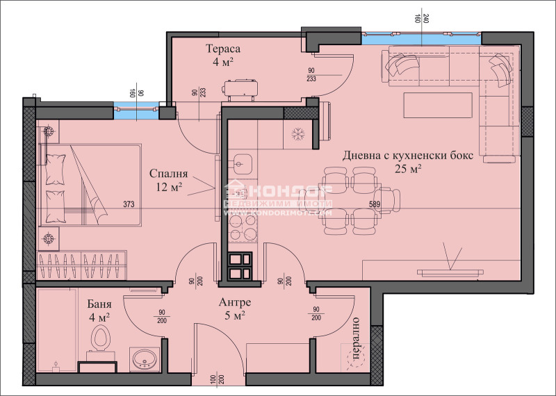 Продается  1 спальня Пловдив , Христо Смирненски , 71 кв.м | 85100388 - изображение [3]