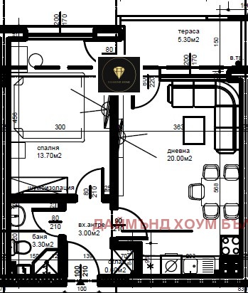 En venta  1 dormitorio Plovdiv , Komatevski vazel , 61 metros cuadrados | 60050769 - imagen [2]