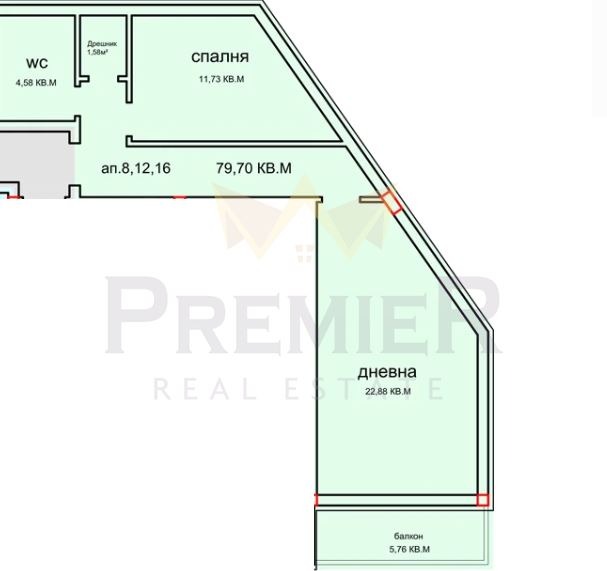 Продава 2-СТАЕН, гр. Варна, Виница, снимка 2 - Апартаменти - 53629009