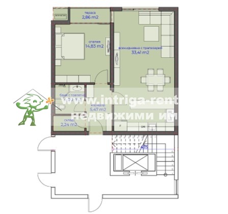 Продава 2-СТАЕН, гр. Хасково, Училищни, снимка 2 - Апартаменти - 53782095