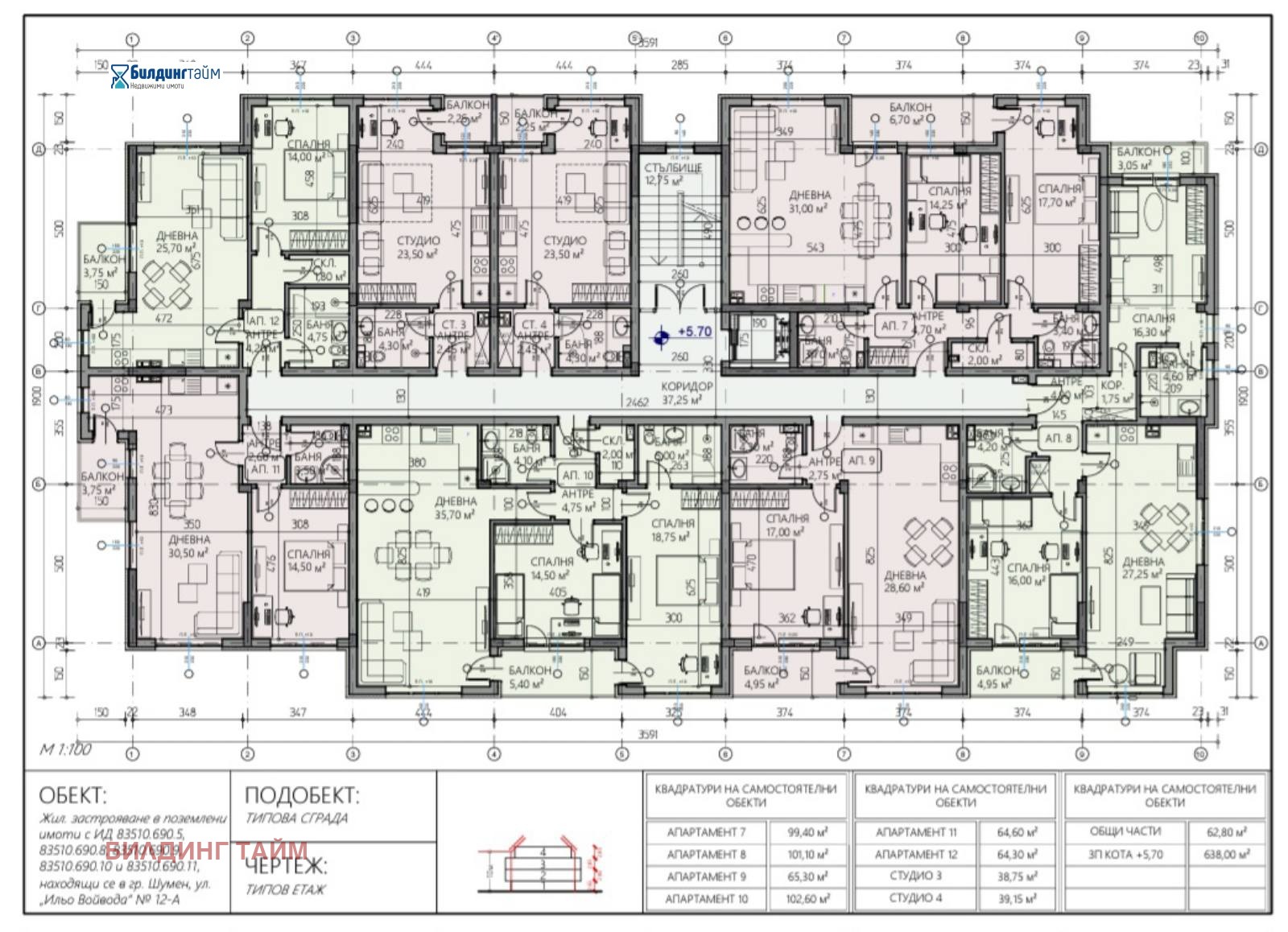 Продава 2-СТАЕН, гр. Шумен, Куршун чешма, снимка 2 - Апартаменти - 53679094
