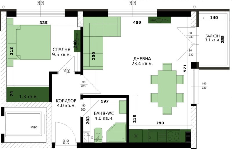 Продава 2-СТАЕН, гр. Варна, Кайсиева градина, снимка 4 - Aпартаменти - 49115178