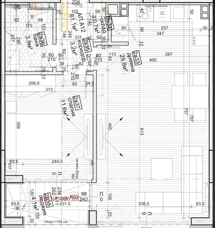 Продава 2-СТАЕН, гр. София, Кръстова вада, снимка 2 - Апартаменти - 53453831
