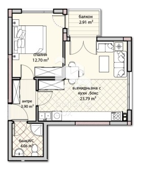 1 Schlafzimmer Wladislaw Warnentschik 1, Warna