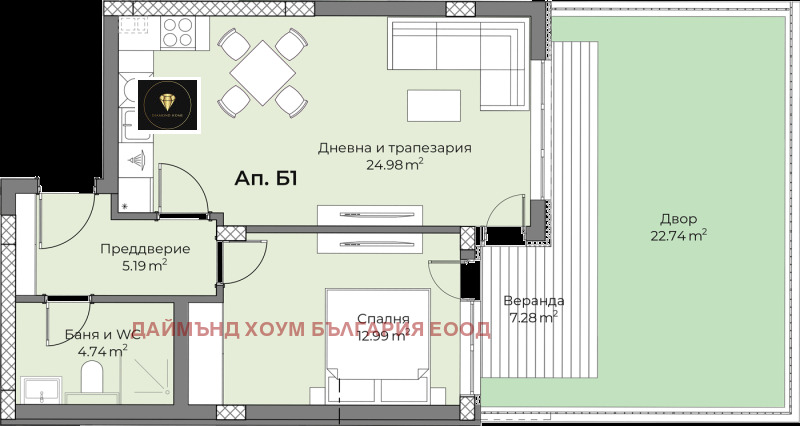 Продава 2-СТАЕН, гр. Пловдив, Беломорски, снимка 2 - Aпартаменти - 48712588