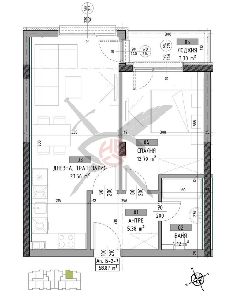 Продава  2-стаен град София , Малинова долина , 70 кв.м | 47705881
