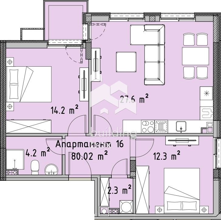 Til salgs  2 soverom Sofia , Vitosja , 95 kvm | 50282105 - bilde [5]