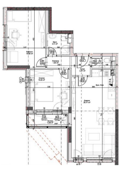 De vânzare  2 dormitoare Sofia , Dragalevți , 90 mp | 89882478 - imagine [14]