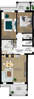 Продава 3-СТАЕН, гр. Пловдив, Коматево, снимка 8