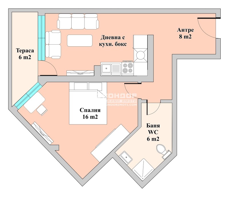 Zu verkaufen  1 Schlafzimmer Plowdiw , Zentar , 70 qm | 91522868 - Bild [10]