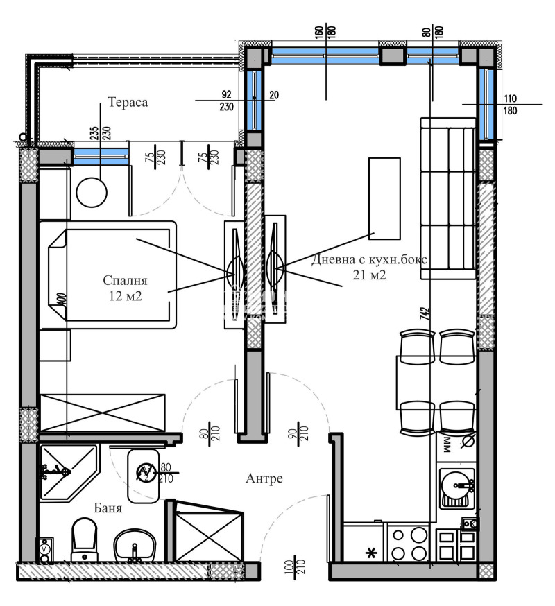 Продава 2-СТАЕН, гр. Пловдив, Христо Смирненски, снимка 2 - Апартаменти - 52575442