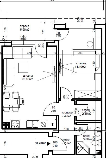 Продава 2-СТАЕН, гр. Пловдив, Беломорски, снимка 5 - Апартаменти - 54047194