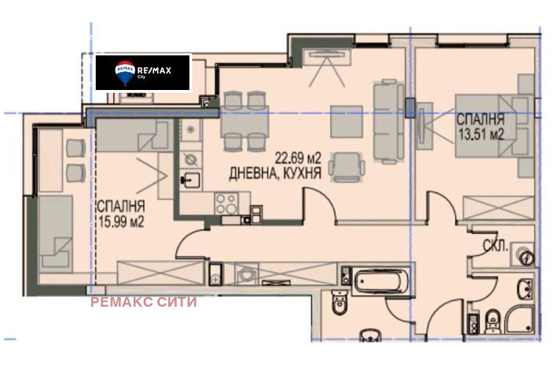 Na sprzedaż  2 sypialnie Sofia , Krastowa wada , 104 mkw | 88106199 - obraz [2]