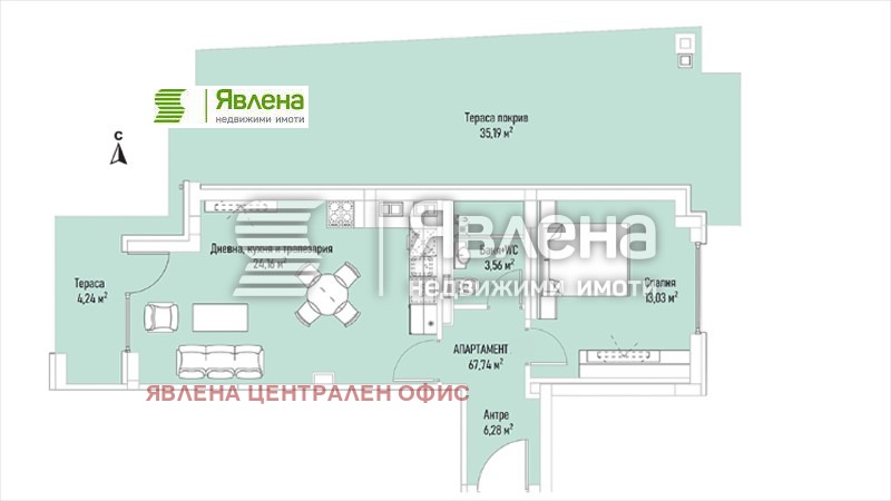 Продава 2-СТАЕН, гр. София, Лозенец, снимка 6 - Aпартаменти - 48467980