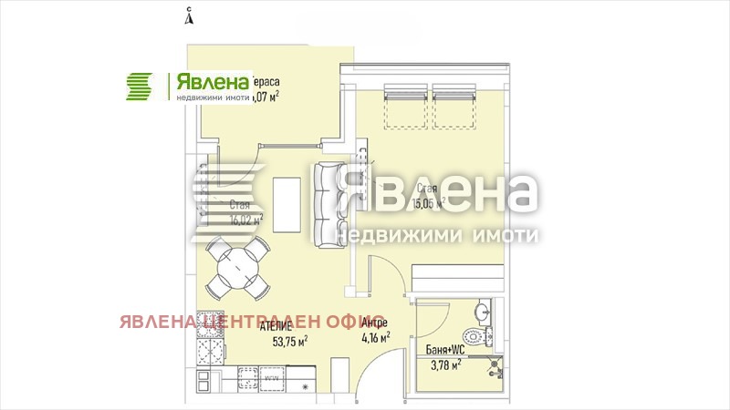 Продава 2-СТАЕН, гр. София, Лозенец, снимка 5 - Aпартаменти - 48467980