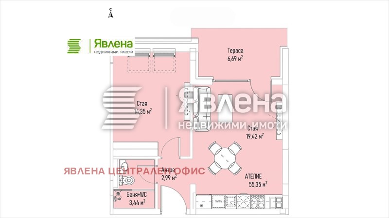 Продава 2-СТАЕН, гр. София, Лозенец, снимка 4 - Aпартаменти - 48467980