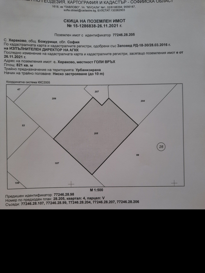 Продава ПАРЦЕЛ, гр. Божурище, област София област, снимка 4 - Парцели - 53119255
