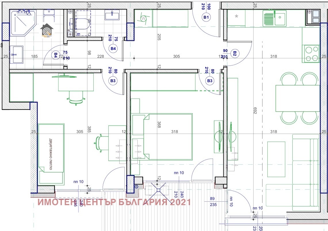 Продава 3-СТАЕН, гр. София, Малинова долина, снимка 2 - Апартаменти - 55999060