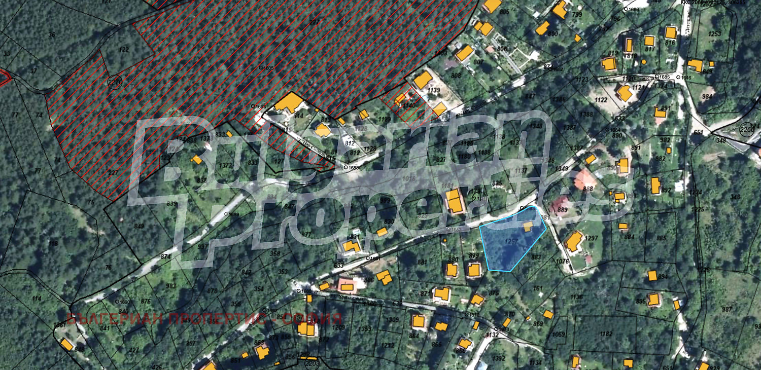 Продава ПАРЦЕЛ, гр. София, гр. Банкя, снимка 3 - Парцели - 54300479