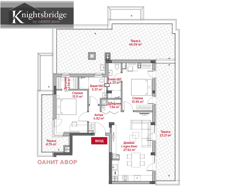 Продава 3-СТАЕН, гр. София, Манастирски ливади
