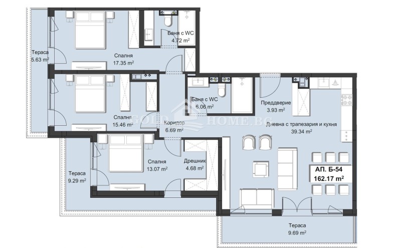 Продава 4-СТАЕН, гр. Пловдив, Христо Смирненски, снимка 4 - Aпартаменти - 48764941