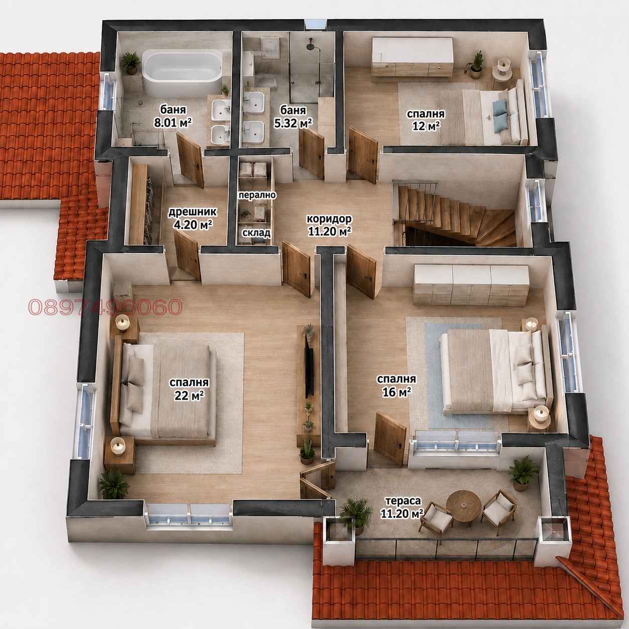 Продава КЪЩА, гр. Пловдив, Коматево, снимка 9 - Къщи - 55709869
