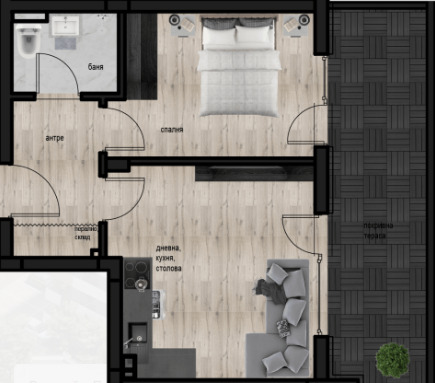 Zu verkaufen  1 Schlafzimmer Plowdiw , Kjutschuk Parisch , 66 qm | 19309372
