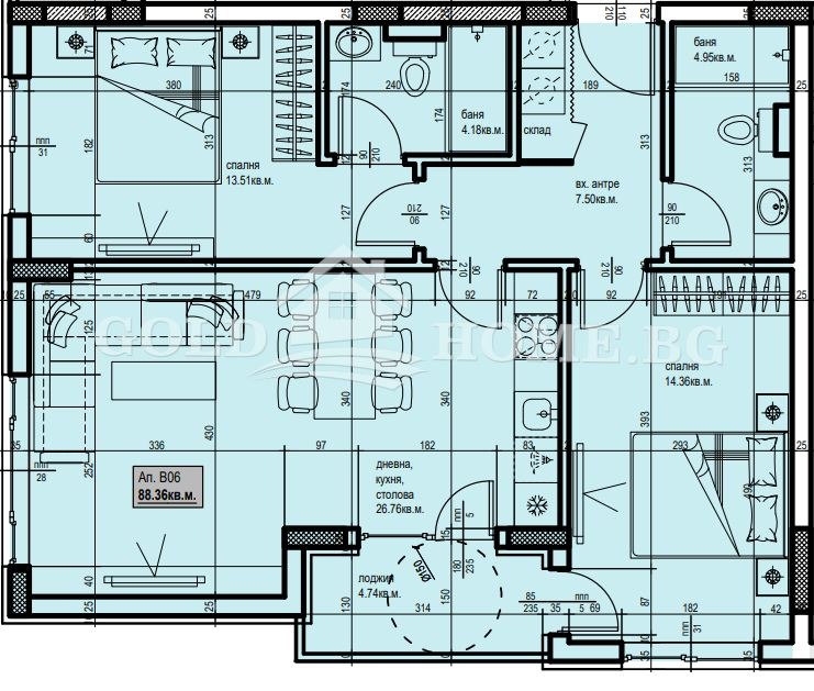 Продава  3-стаен град Пловдив , Христо Смирненски , 98 кв.м | 33132531 - изображение [4]