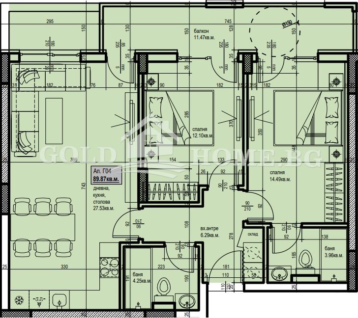 Продава  3-стаен град Пловдив , Христо Смирненски , 98 кв.м | 33132531 - изображение [9]