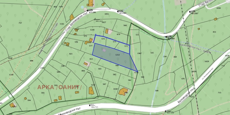 Продава ПАРЦЕЛ в град София, в.з.Беловодски път - 2680 кв.м / 1 083 000 € » 2 118 163.89 лв., АРКА /ОАНИТ/