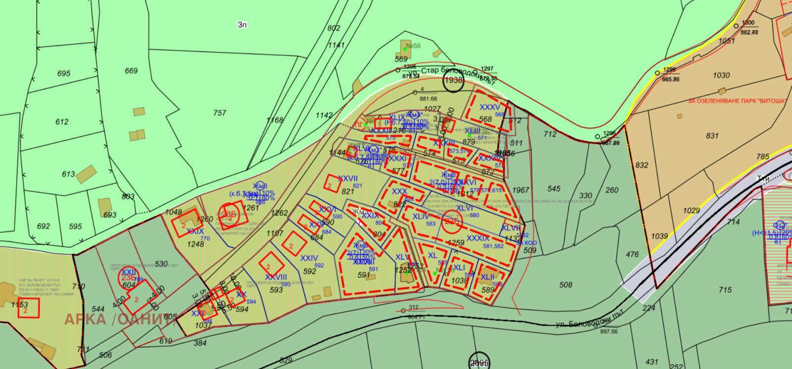 Продава ПАРЦЕЛ, гр. София, в.з.Беловодски път, снимка 2 - Парцели - 52084448