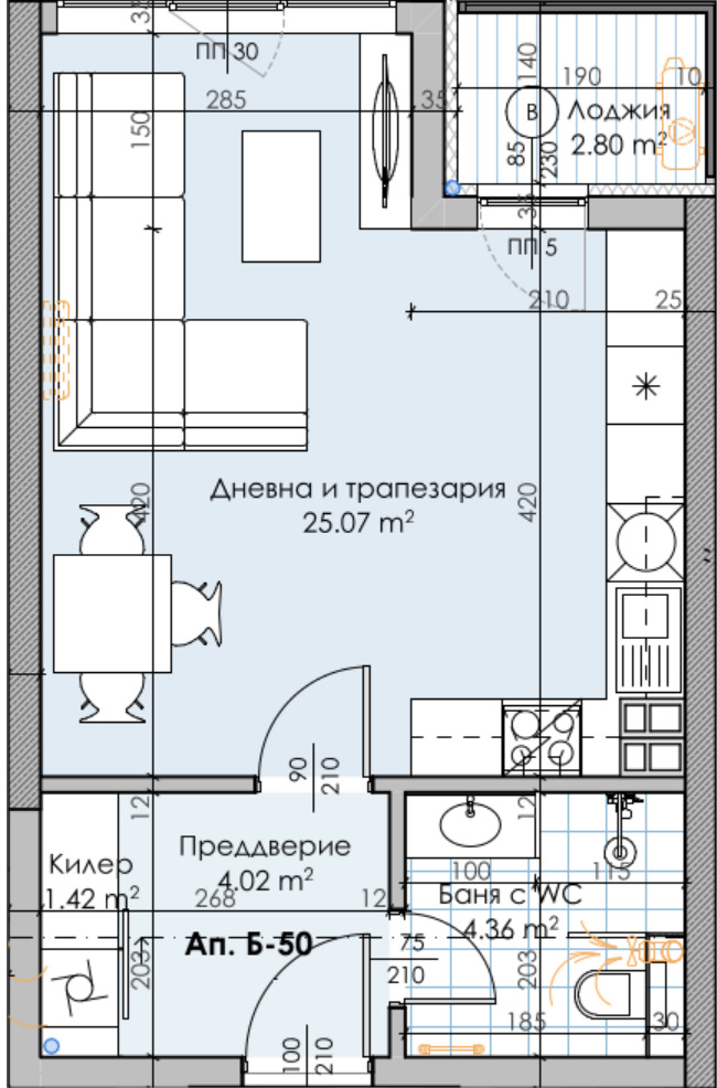 Til salg  Studie Plovdiv , Karshiyaka , 53 kvm | 63337013 - billede [2]